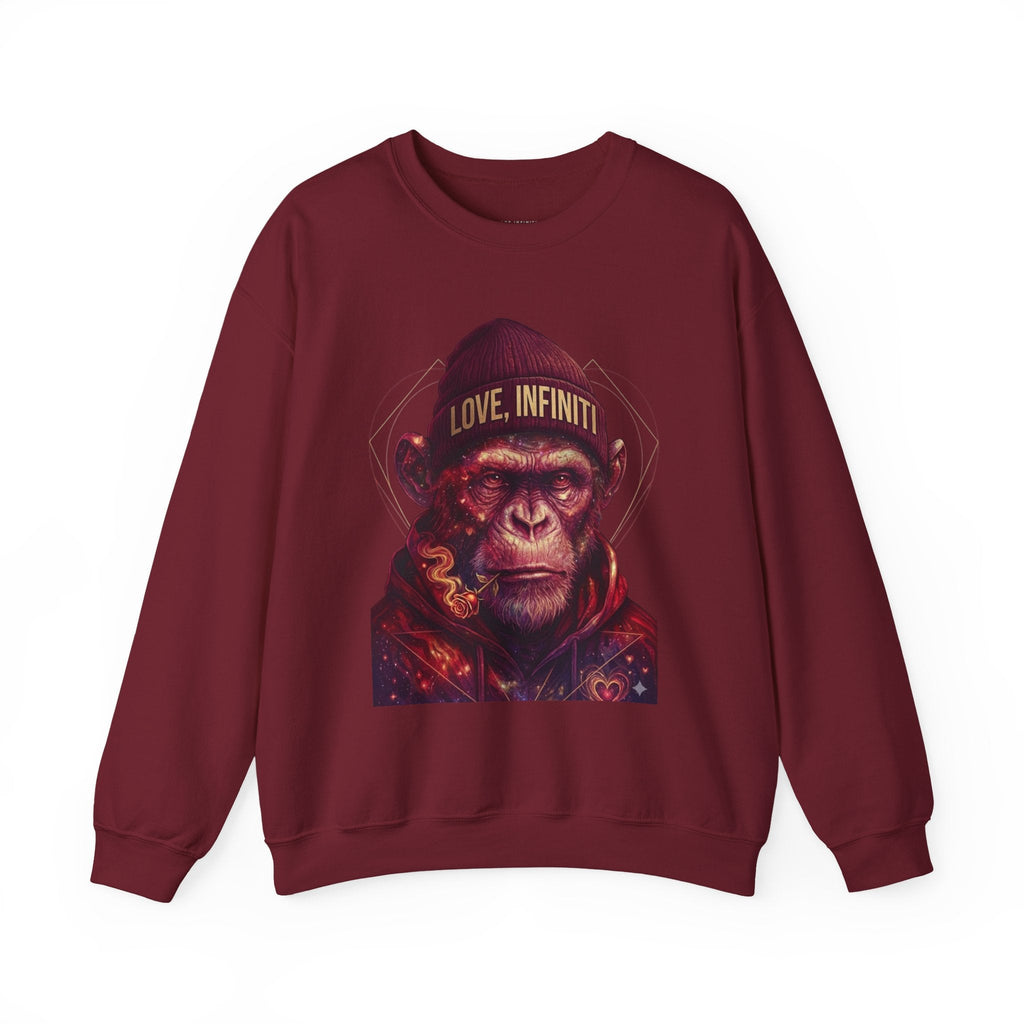 Weed/Rose Galactic Monkey - Love, Infiniti Sweater