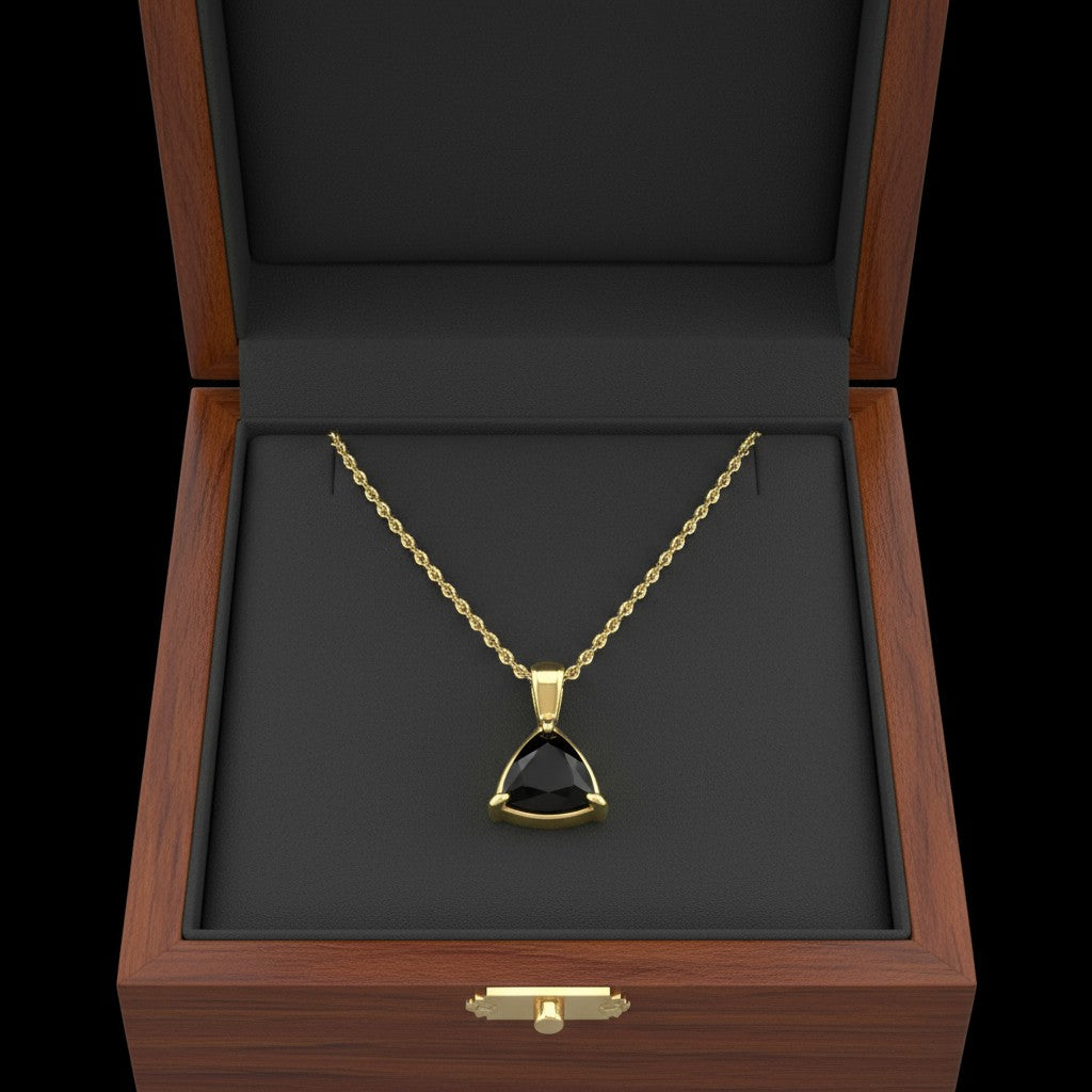 Infinity Pendant<br>Trilliant Cut • Small 8mm