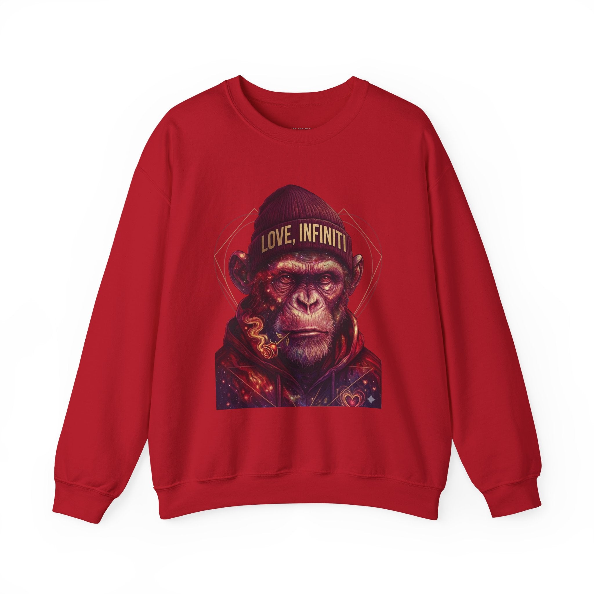 Weed/Rose Galactic Monkey - Love, Infiniti Sweater