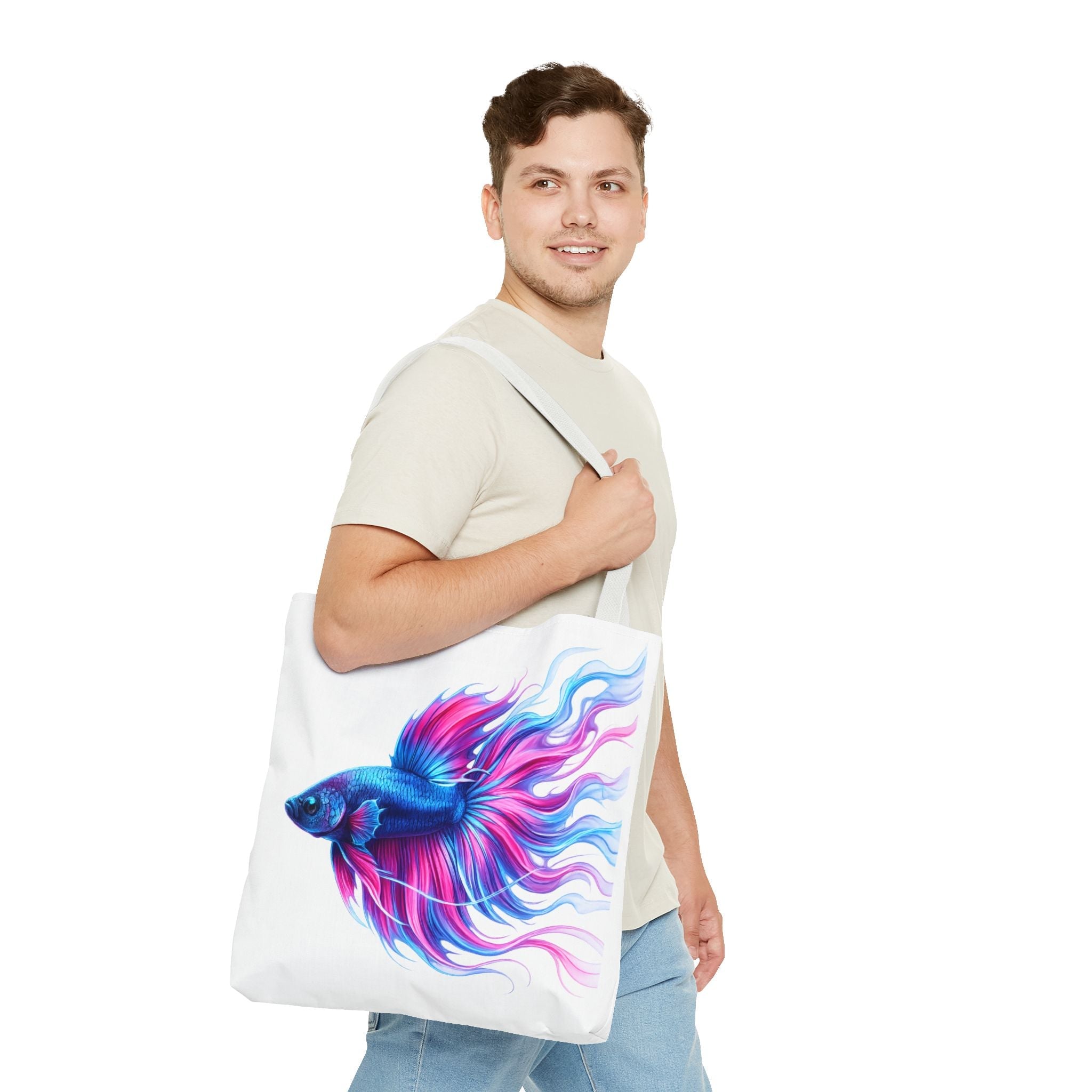 Electric Paint Betta Tote Bag