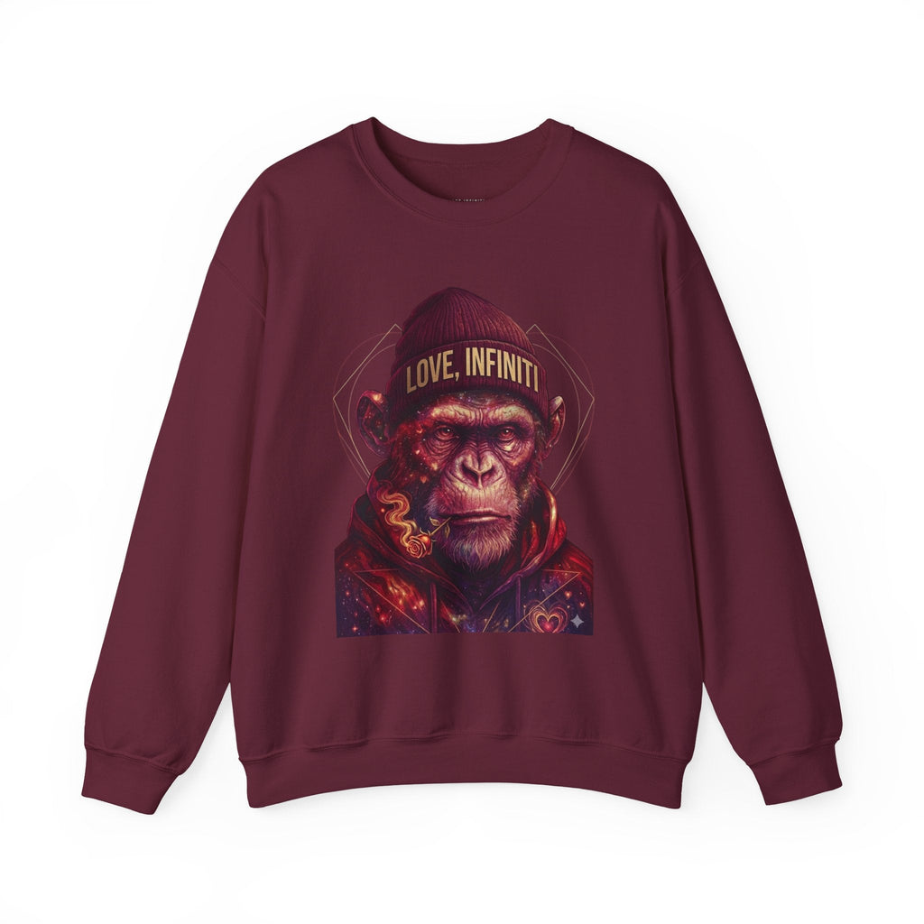 Weed/Rose Galactic Monkey - Love, Infiniti Sweater