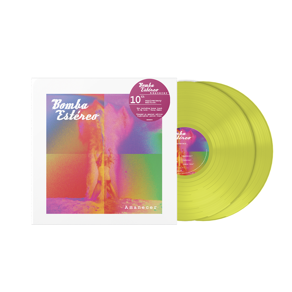 Bomba Estereo - Amanecer 10 Year Anniversary Highlighter Yellow Vinyl 2LP