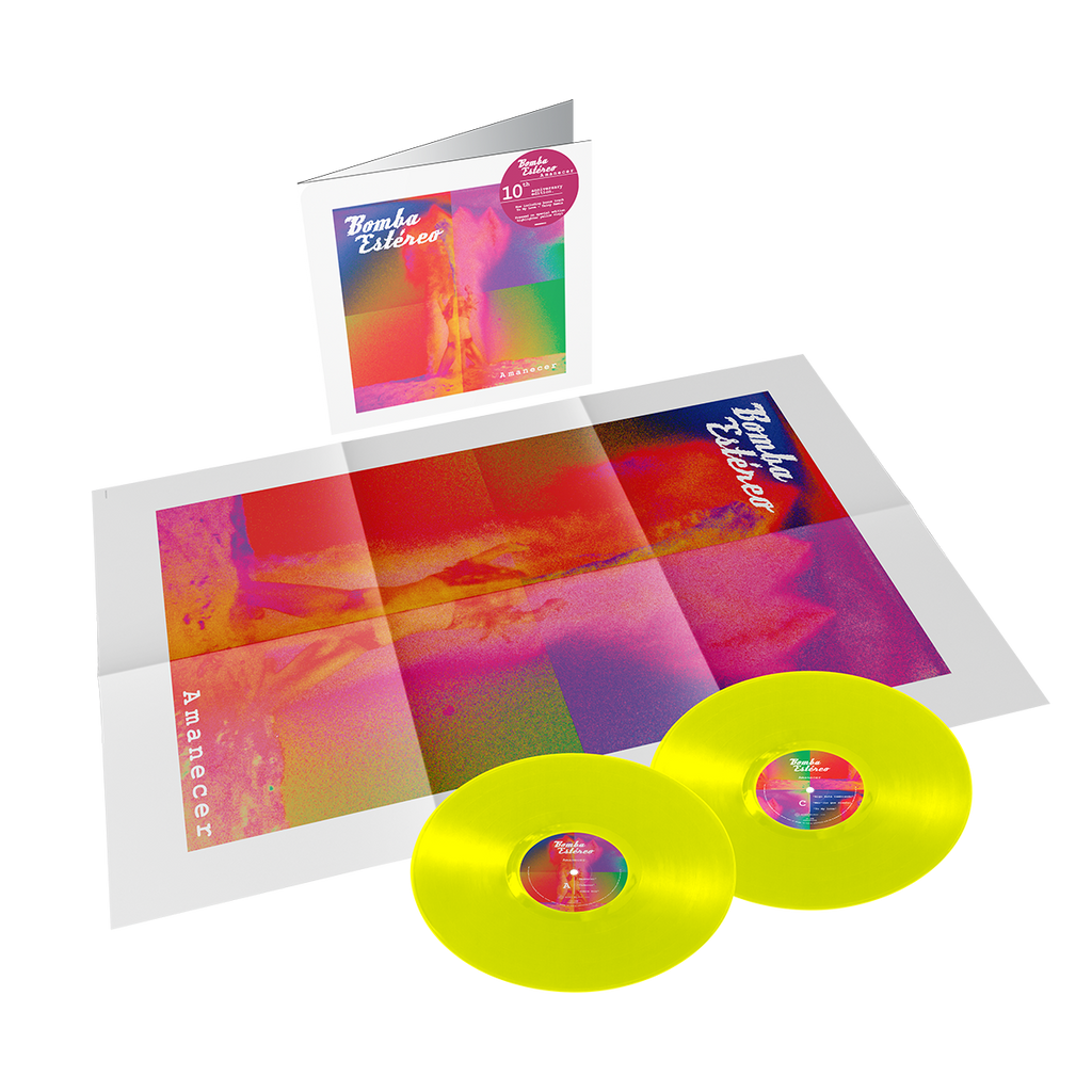 Bomba Estereo - Amanecer 10 Year Anniversary Highlighter Yellow Vinyl 2LP