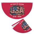 250 Years of Freedom Semi Circle Flag 36" x 18" | Ships from USA