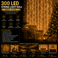 300 LED String Light Super Bright Roll - Warm White