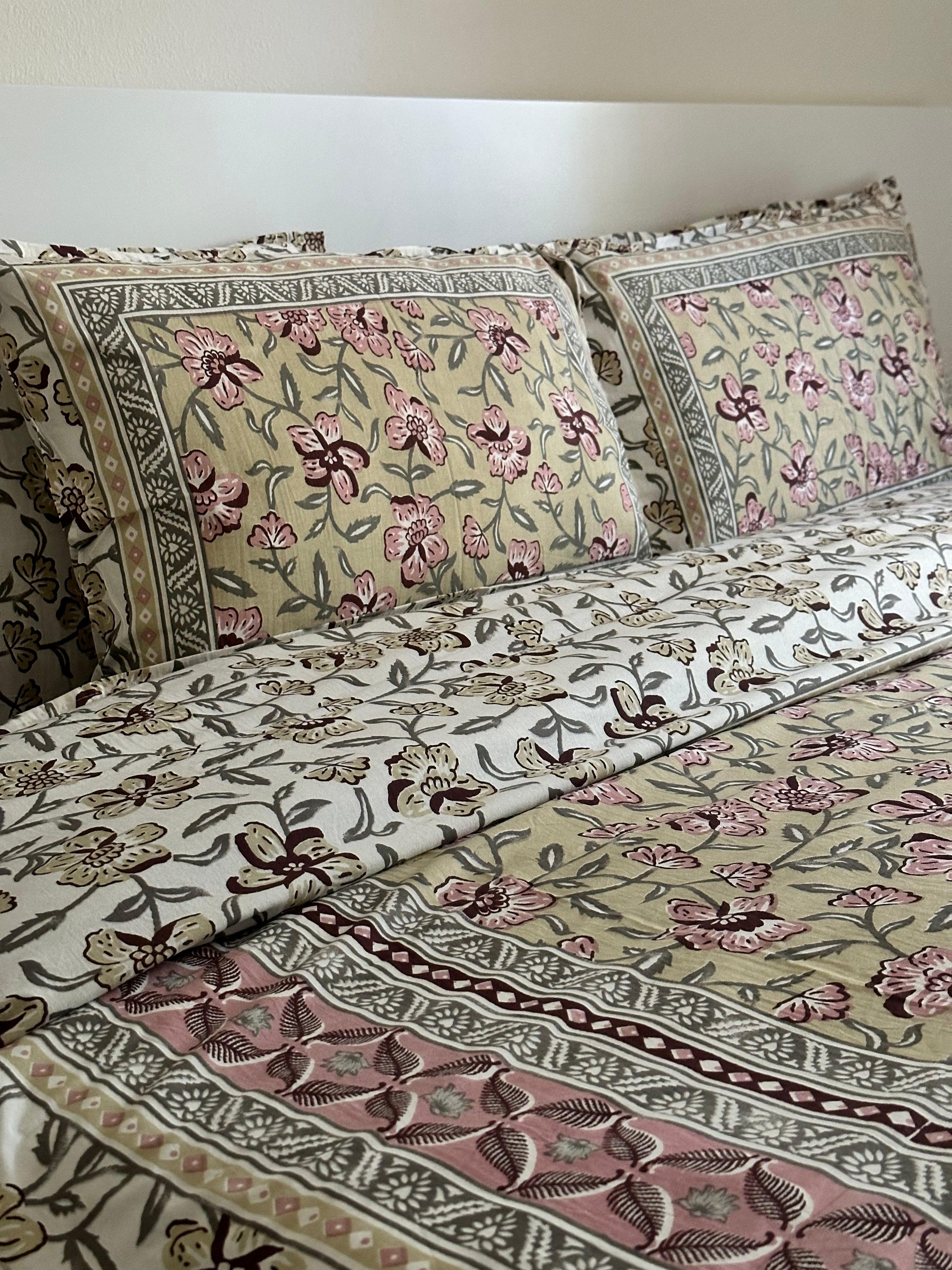 The Olive Blush Sheet Set