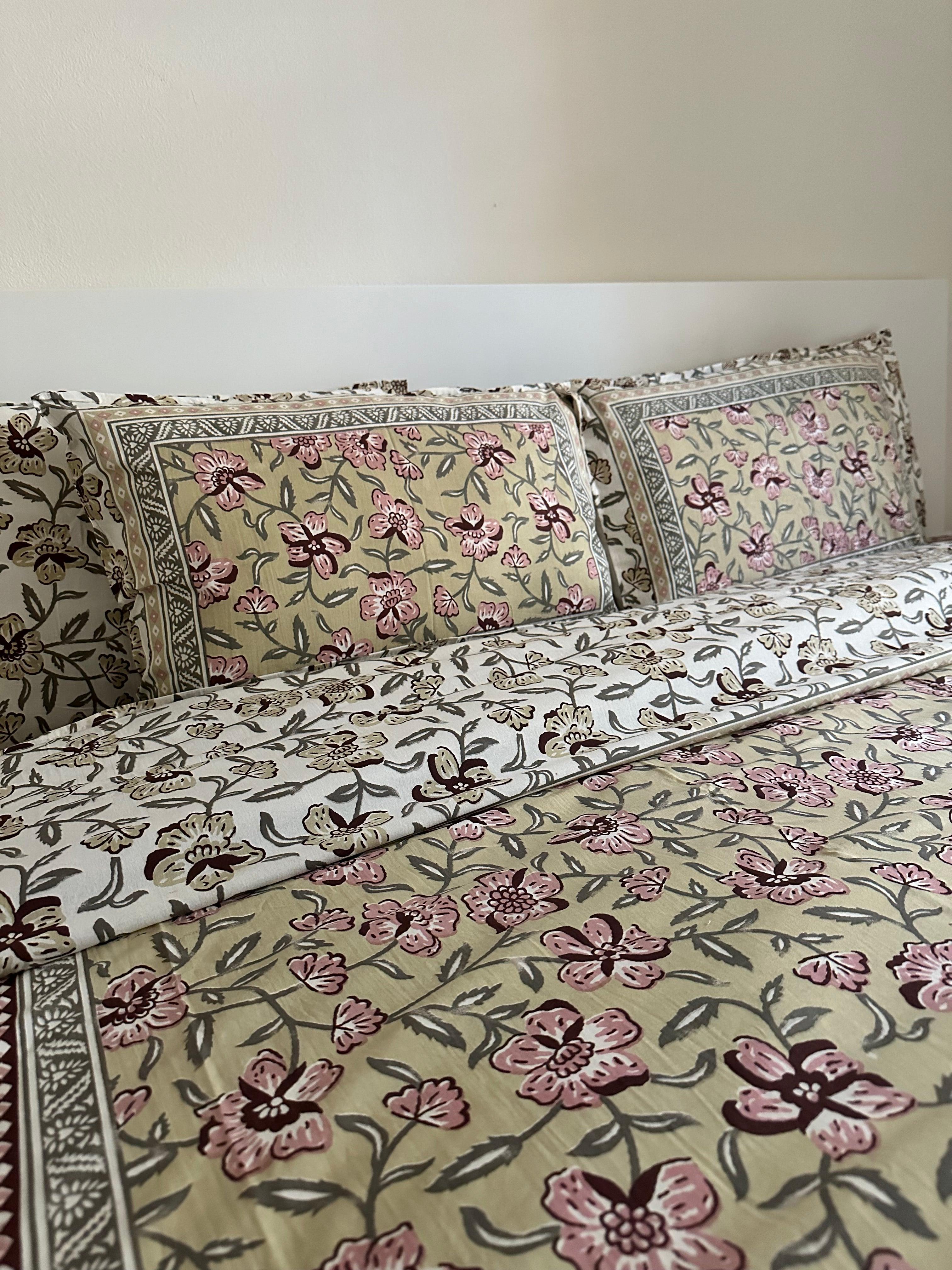 The Olive Blush Sheet Set