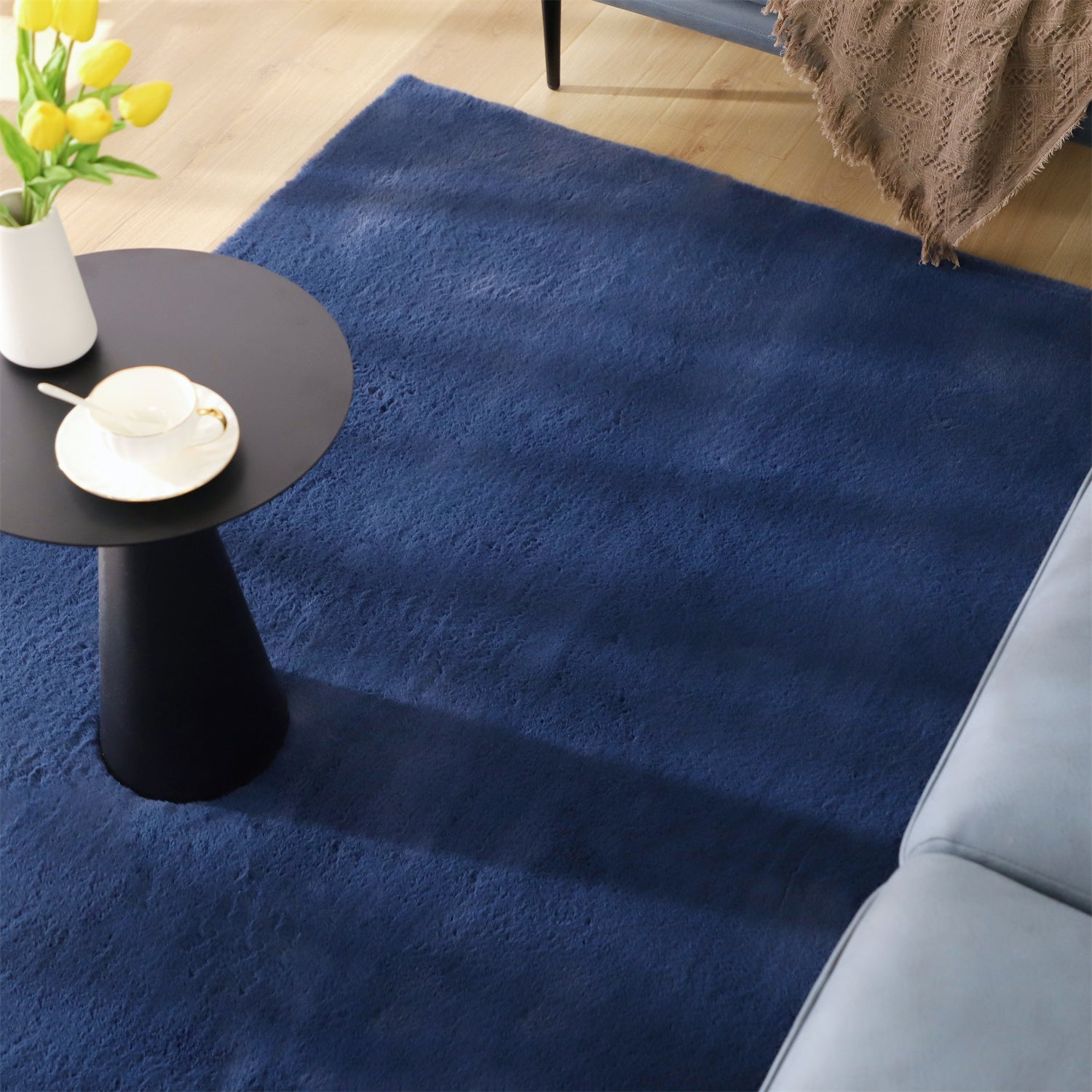 Kasentex Spring Fluffy Elegant Faux Fur Area Rugs, Ultra Soft, Room Decor, Graduation Gifts, Fathers Day Gift, Mom Gift, Easter Gift