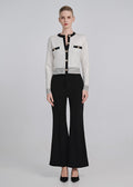 High-Rise Ribbed Flared Pants