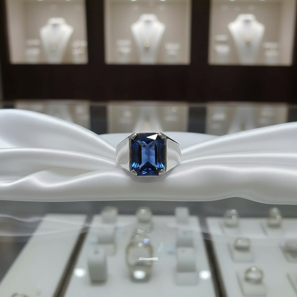 Radiant Life Cremation Ring (For Men)<br> Radiant Cut • 12X10MM