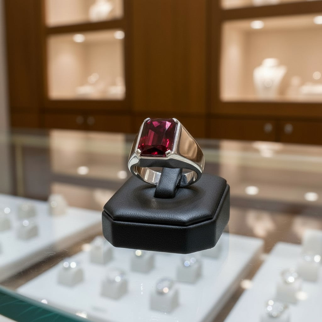 Radiant Life Cremation Ring (For Men)<br> Radiant Cut • 12X10MM