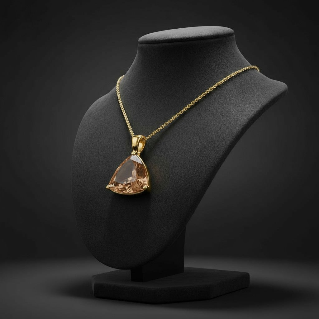 Infinity Pendant<br>Trilliant Cut • Large 15mm