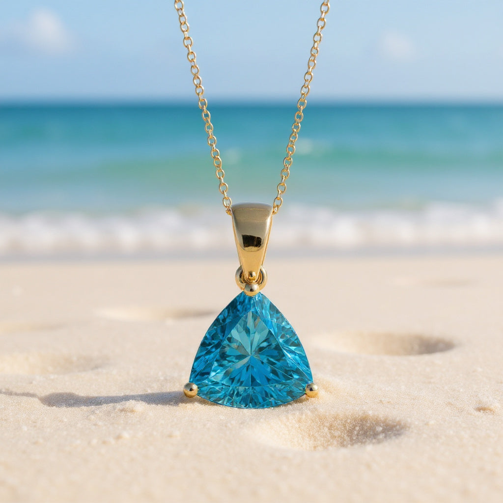 Infinity Pendant<br>Trilliant Cut • Large 15mm
