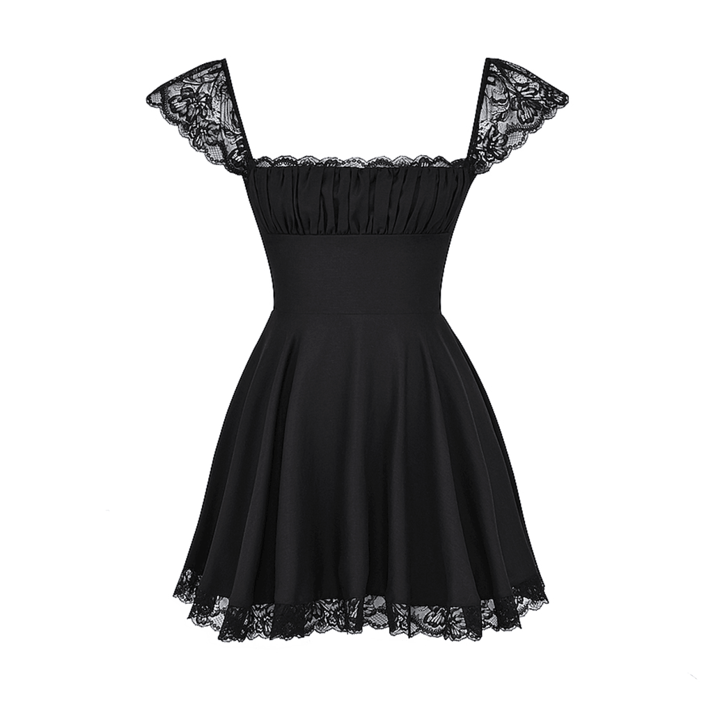Lace n Grace Vintage Black Mini Dress