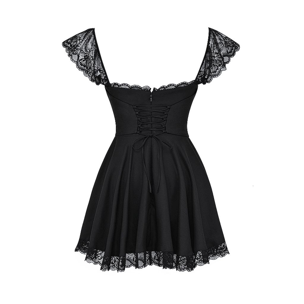 Lace n Grace Vintage Black Mini Dress