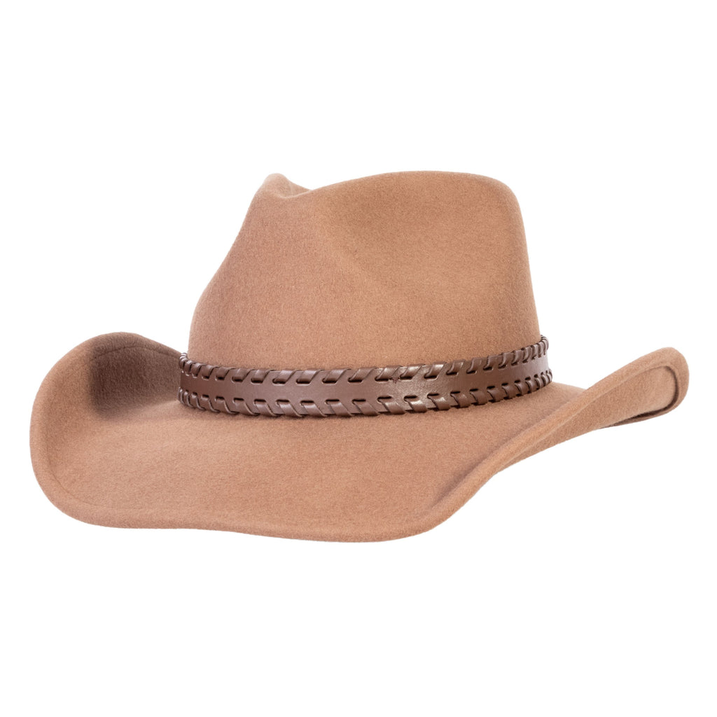 Outlander Tan Felt Cowboy Hat