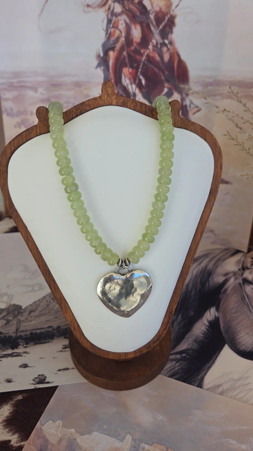 Silver & Sage Necklace🌿